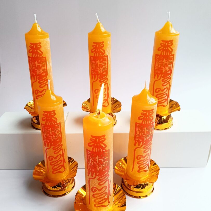 Candle holder wax special-shaped scented candle, candle light dinner candle sticker pole wax - Image 3