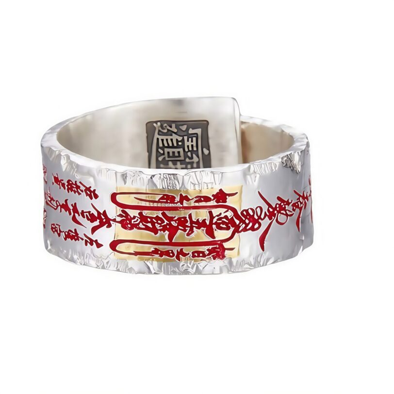 Zen Daoist Ring, Vintage Chinese Band, New Index Jewelry - Image 5
